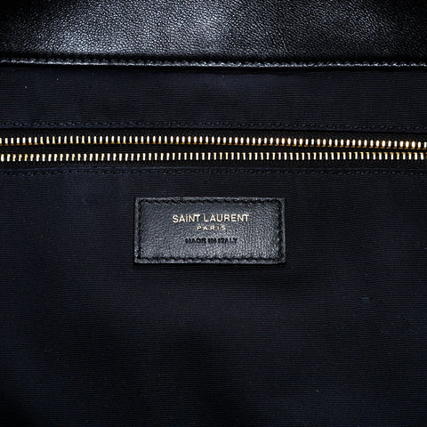 イヴ・サンローラン YVES SAINT LAURENT レザー イカールマキシ トートバッグ ブラック WS22459