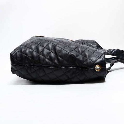 イヴ・サンローラン YVES SAINT LAURENT レザー イカールマキシ トートバッグ ブラック WS22459