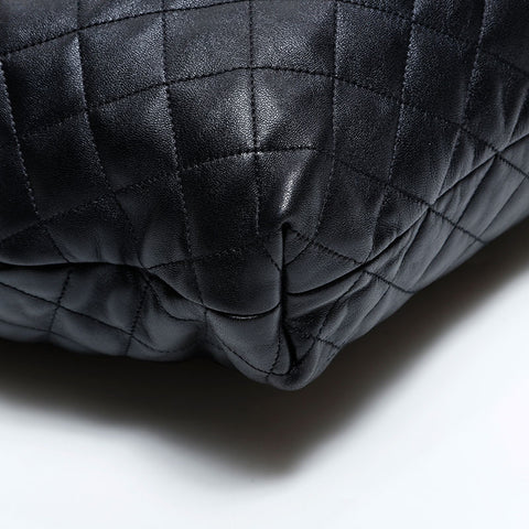 イヴ・サンローラン YVES SAINT LAURENT レザー イカールマキシ トートバッグ ブラック WS22459