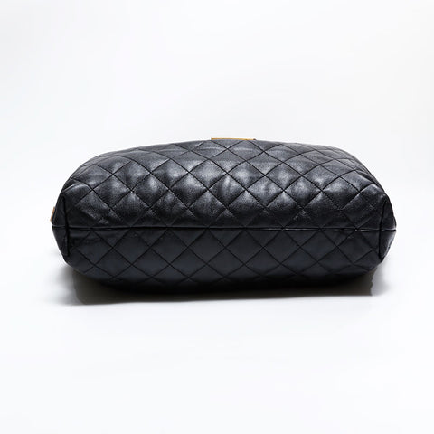 イヴ・サンローラン YVES SAINT LAURENT レザー イカールマキシ トートバッグ ブラック WS22459