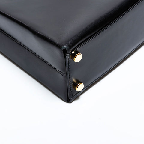 サルヴァトーレフェラガモ Salvatore Ferragamo レザー 2way ガンチーニ ハンドバッグ ブラック WS22461