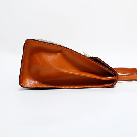 セリーヌ CELINE マカダム PVC ハンドバッグ ブラウン WS22462