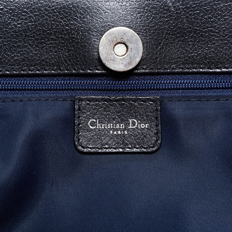 クリスチャンディオール Christian Dior トロッター デニム ハンドバッグ ネイビー WS22465