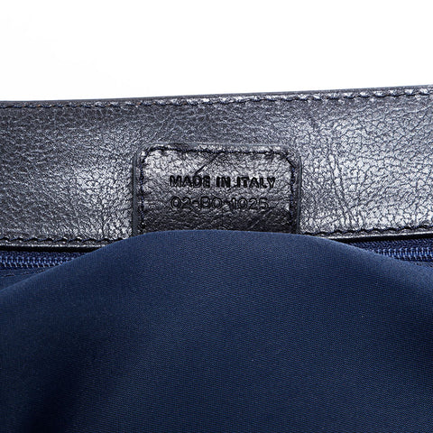 クリスチャンディオール Christian Dior トロッター デニム ハンドバッグ ネイビー WS22465