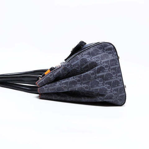 Christian Dior trotter denim Handbag Navy WS22465