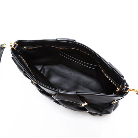 サルヴァトーレフェラガモ Salvatore Ferragamo ヴァラ レザー 2022年 ショルダーバッグ ブラック WS22467
