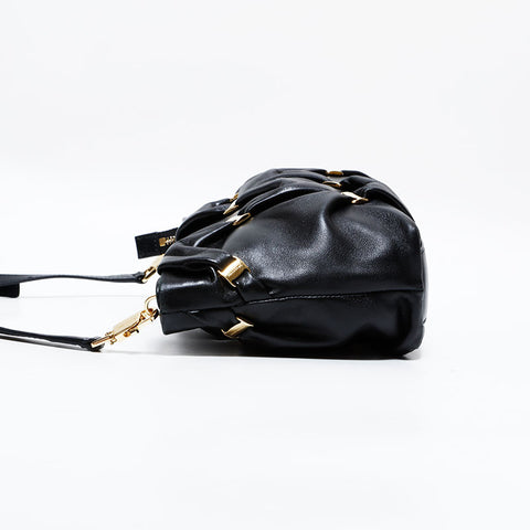 サルヴァトーレフェラガモ Salvatore Ferragamo ヴァラ レザー 2022年 ショルダーバッグ ブラック WS22467