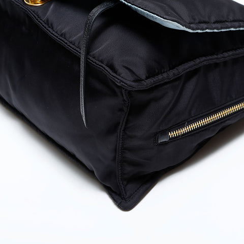 PRADA Nylon batting Shoulder Bag black WS22470