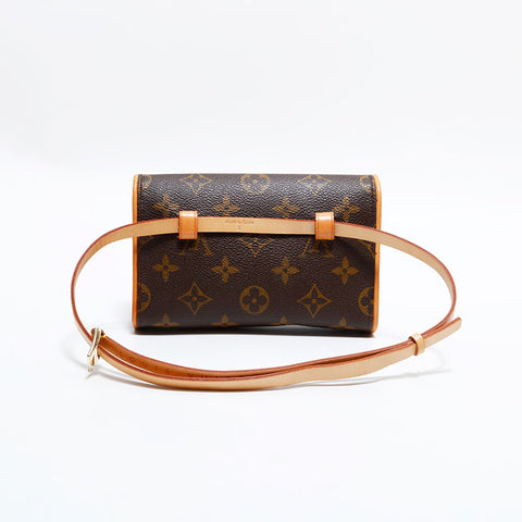 ルイ・ヴィトン LOUIS VUITTON 2000年製 ポシェットフロランティーヌ モノグラム ウエストバッグ ブラウン WS22472