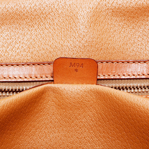 セリーヌ CELINE PVC マカダム ハンドバッグ ブラウン WS22473
