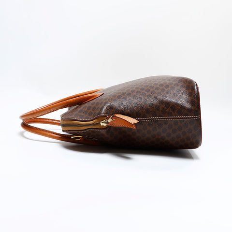セリーヌ CELINE PVC マカダム ハンドバッグ ブラウン WS22473