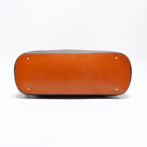 セリーヌ CELINE PVC マカダム ハンドバッグ ブラウン WS22473