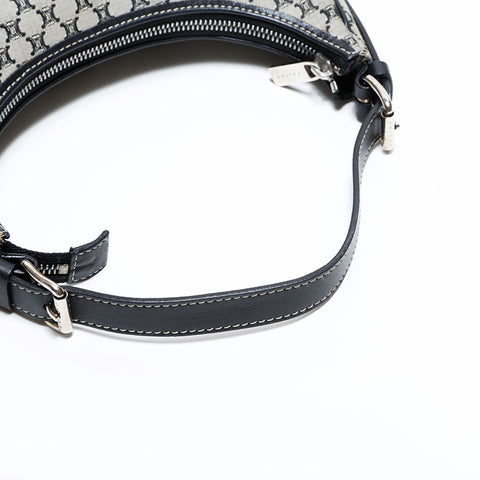 セリーヌ CELINE キャンバス マカダム ホーボー ハンドバッグ グレー WS22474