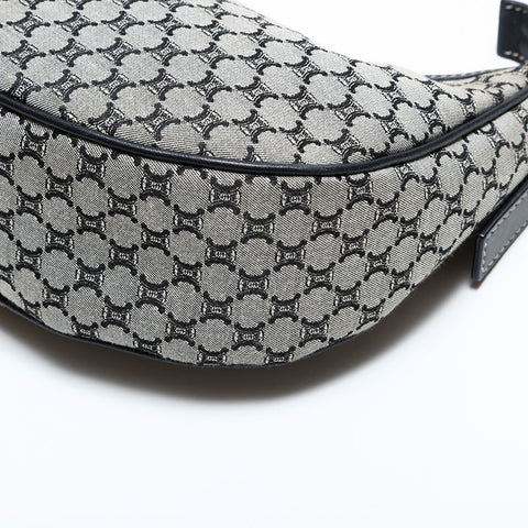 セリーヌ CELINE キャンバス マカダム ホーボー ハンドバッグ グレー WS22474