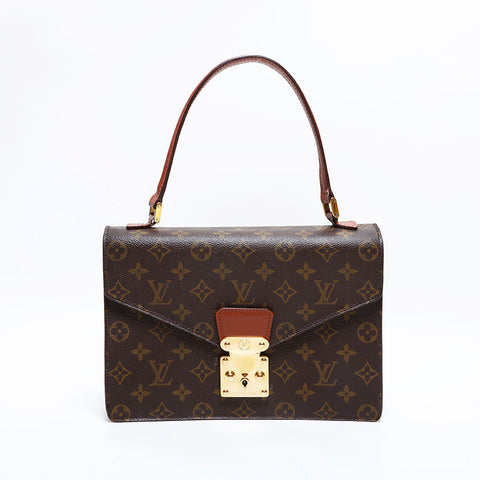 ルイ・ヴィトン LOUIS VUITTON 1990年製 モノグラム コンコルド ハンドバッグ ブラウン WS22475