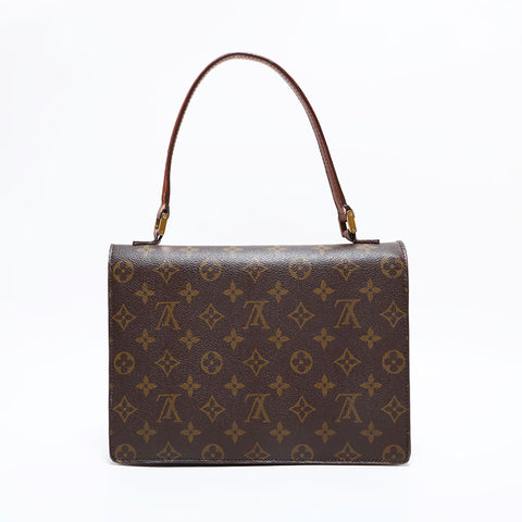 ルイ・ヴィトン LOUIS VUITTON 1990年製 モノグラム コンコルド ハンドバッグ ブラウン WS22475