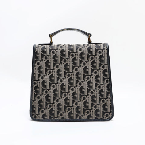 Christian Dior Trotter Canvas 2way Handbag black WS22478