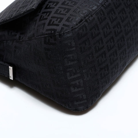 フェンディ FENDI ズッキーノ キャンバス マンマ ショルダーバッグ ブラック WS22480