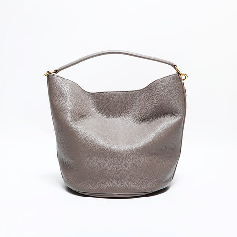 セリーヌ CELINE レザー バケット 16 セーズ 2way ハンドバッグ グレー WS22483