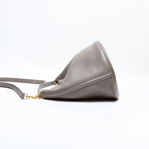 セリーヌ CELINE レザー バケット 16 セーズ 2way ハンドバッグ グレー WS22483