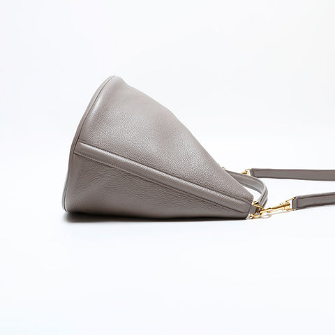 セリーヌ CELINE レザー バケット 16 セーズ 2way ハンドバッグ グレー WS22483