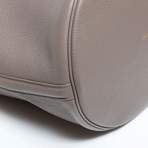 セリーヌ CELINE レザー バケット 16 セーズ 2way ハンドバッグ グレー WS22483