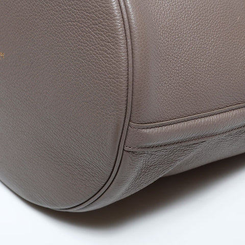 セリーヌ CELINE レザー バケット 16 セーズ 2way ハンドバッグ グレー WS22483