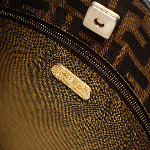 フェンディ FENDI ズッカ キャンバス ショルダーバッグ ブラウン WS22484