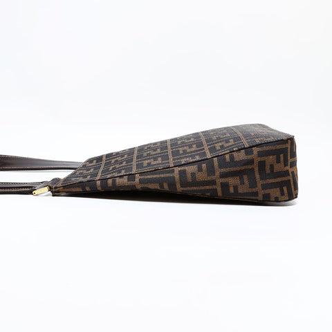 フェンディ FENDI ズッカ キャンバス ショルダーバッグ ブラウン WS22484