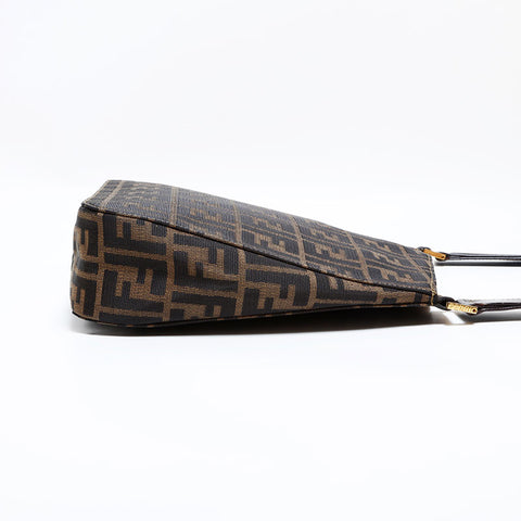 フェンディ FENDI ズッカ キャンバス ショルダーバッグ ブラウン WS22484