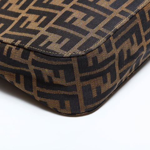 フェンディ FENDI ズッカ キャンバス ショルダーバッグ ブラウン WS22484