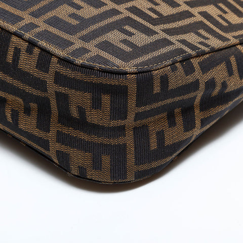 フェンディ FENDI ズッカ キャンバス ショルダーバッグ ブラウン WS22484
