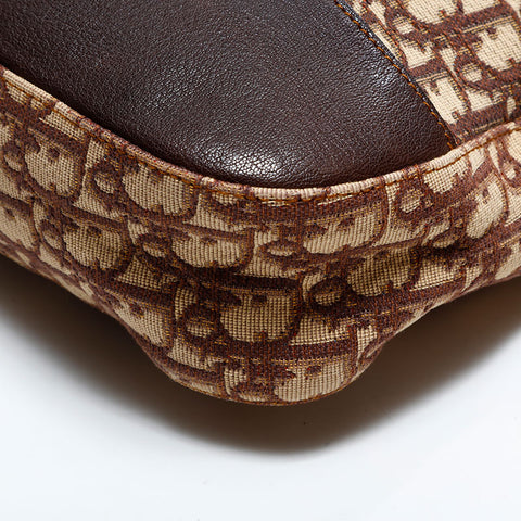 クリスチャンディオール Christian Dior キャンバス トロッター ショルダーバッグ ブラウン WS22486