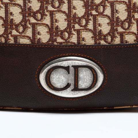 クリスチャンディオール Christian Dior キャンバス トロッター ショルダーバッグ ブラウン WS22486