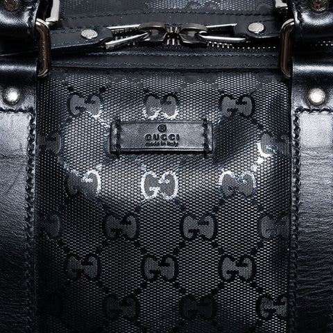 グッチ GUCCI GG インプリメ PVC 2way ボストンバッグ ブラック