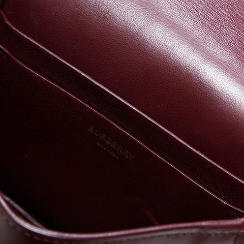 バーバリー BURBERRY レザー カメラバッグ ショルダーバッグ ブラウン WS22490