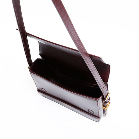 バーバリー BURBERRY レザー カメラバッグ ショルダーバッグ ブラウン WS22490
