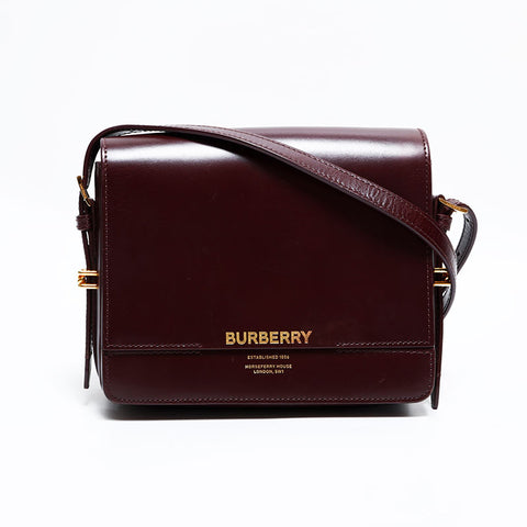 バーバリー BURBERRY レザー カメラバッグ ショルダーバッグ ブラウン WS22490