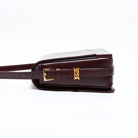 バーバリー BURBERRY レザー カメラバッグ ショルダーバッグ ブラウン WS22490