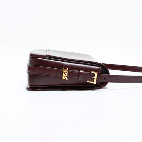 バーバリー BURBERRY レザー カメラバッグ ショルダーバッグ ブラウン WS22490