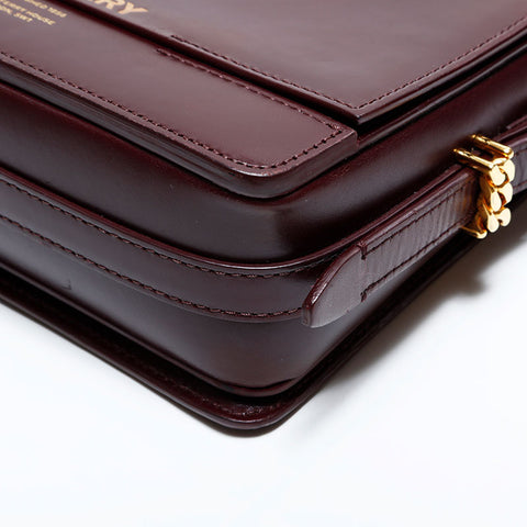 バーバリー BURBERRY レザー カメラバッグ ショルダーバッグ ブラウン WS22490