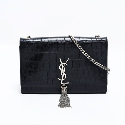イヴ・サンローラン YVES SAINT LAURENT ケイト 型押しレザー
