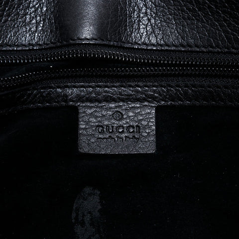 グッチ GUCCI レザー インターロッキング ショルダーバッグ ブラック WS22495