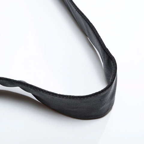 GUCCI Leather Interlocking Shoulder Bag black WS22495