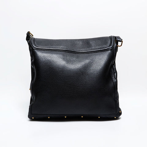 GUCCI Leather Interlocking Shoulder Bag black WS22495