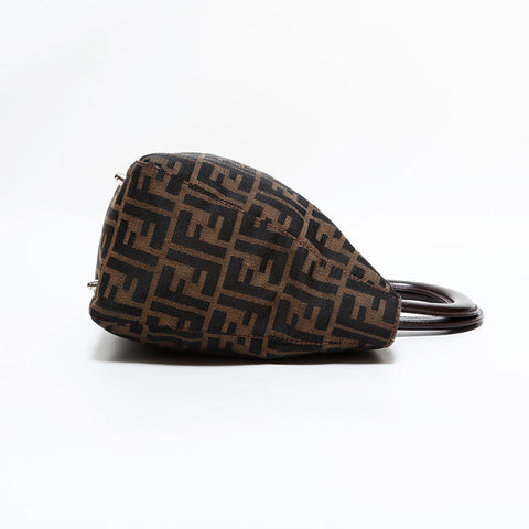 フェンディ FENDI ズッカ キャンバス ハンドバッグ ブラウン WS22497