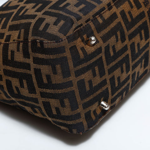 フェンディ FENDI ズッカ キャンバス ハンドバッグ ブラウン WS22497