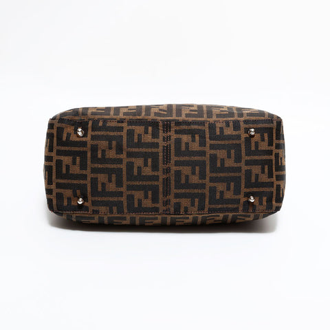 フェンディ FENDI ズッカ キャンバス ハンドバッグ ブラウン WS22497
