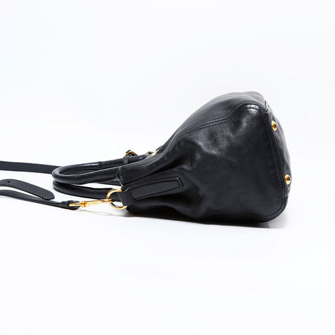 プラダ PRADA レザー 2way ハンドバッグ ブラック WS22499