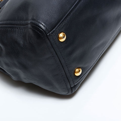 プラダ PRADA レザー 2way ハンドバッグ ブラック WS22499